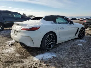 2020 BMW Z4 sDrive30i with VIN WBAHF3C05LWW81673, listed as a Copart auction lot 42257155 with 42,391 mi miles and Salvage Title. Bid and sale history available at carsss.com. Image 3.
