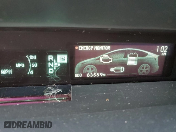 2014 Toyota Prius Four with VIN JTDKN3DU2E0391815, listed as a Copart auction lot 52826555 with 83,559 mi miles and Salvage Title. Bid and sale history available at carsss.com. Image 9.