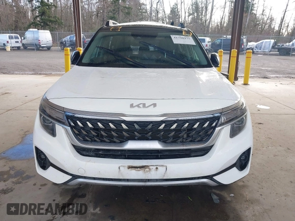 2023 Kia Seltos Nightfall with VIN KNDEUCA29P7350286, listed as a IAAI auction lot 41798975 with 1 mi miles. Bid and sale history available at carsss.com. Image 11.