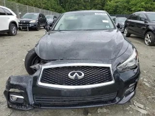 2017 Infiniti Q50 2.0t with VIN JN1CV7AP5HM642787, listed as a Copart auction lot 63081264 with 170,128 mi miles and Salvage Title. Bid and sale history available at carsss.com. Image 5.