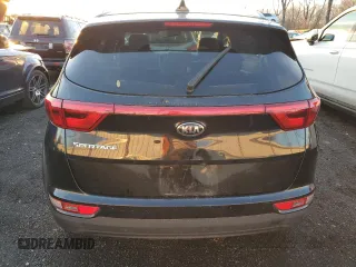 2018 Kia Sportage LX with VIN KNDPMCACXJ7446114, listed as a Copart auction lot 37712144 with 65,273 mi miles and Non Repairable. Bid and sale history available at DreamBid. Image 6.