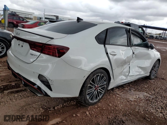 2024 Kia Forte GT with VIN 3KPF44ACXRE731067, listed as a Copart auction lot 48439435 with 6,110 mi miles and Salvage Title. Bid and sale history available at carsss.com. Image 3.