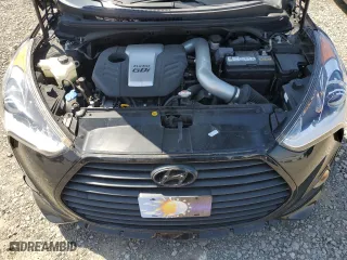 2014 Hyundai Veloster Turbo with VIN KMHTC6AE2EU207423, listed as a Copart auction lot 52151565 with 96,215 mi miles and Salvage Title. Bid and sale history available at carsss.com. Image 12.