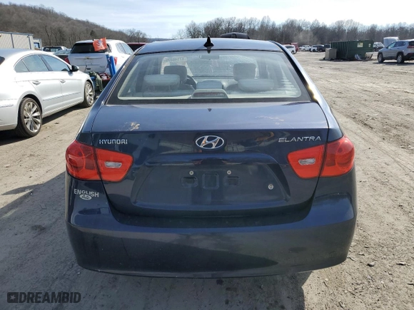 2009 Hyundai Elantra GLS PZEV with VIN KMHDU46D19U715538, listed as a Copart auction lot 47140375 with 79,816 mi miles and Clean Title. Bid and sale history available at carsss.com. Image 6.