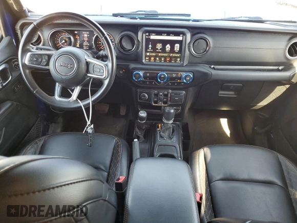 2020 Jeep Wrangler Unlimited Sahara Altitude z VIN 1C4HJXEG0LW324758, wystawiony jako Copart lot #74477894 z przebiegiem 38 291 mil mil oraz Szkoda całkowita • Salvage title. Historia ofert i sprzedaży dostępna na DreamBid. Obrazek 8.