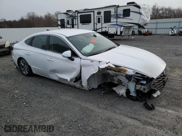 2023 Hyundai Sonata SEL with VIN KMHL64JA0PA284997, listed as a Copart auction lot 87647035 with 20,930 mi miles and Salvage Title. Bid and sale history available at DreamBid. Image 4.