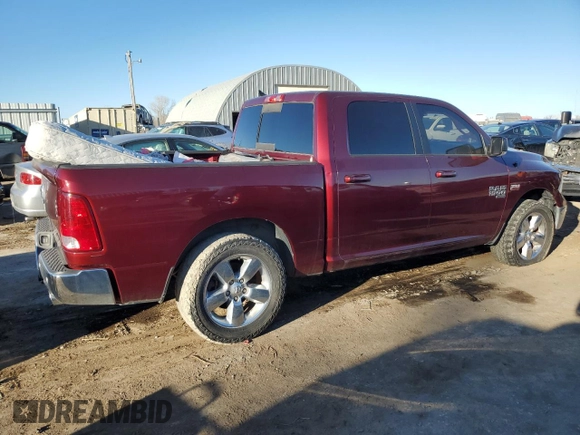 2019 Ram 1500 Classic Lone Star with VIN 1C6RR6LT0KS622313, listed as a Copart auction lot 45923995 with 54,361 mi miles and Clean Title. Bid and sale history available at carsss.com. Image 3.