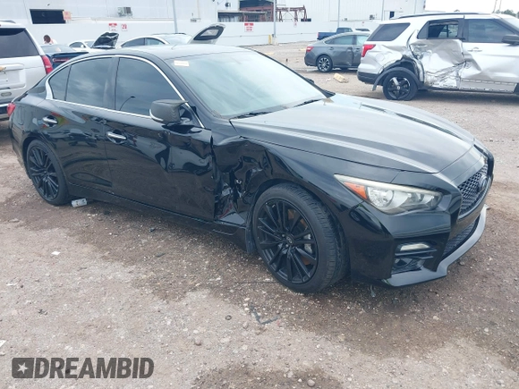 2015 Infiniti Q50 Sport z VIN JN1BV7AP7FM334447, wystawiony jako IAAI lot #42595908 z przebiegiem 168 214 mil mil oraz . Historia ofert i sprzedaży dostępna na DreamBid. Obrazek 1.