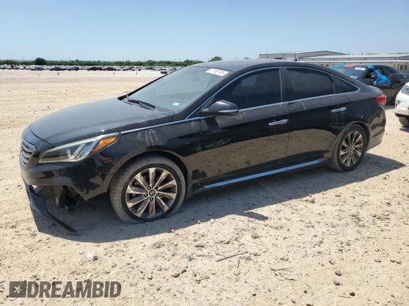 2017 Hyundai Sonata Sport with VIN 5NPE34AF2HH580647, listed as a Copart auction lot 52168185 with 149,613 mi miles and Salvage Title. Bid and sale history available at DreamBid. Image 1.
