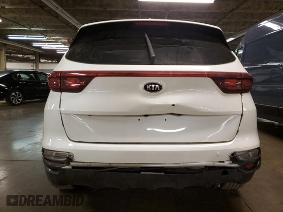 2022 Kia Sportage LX with VIN KNDPMCAC8N7007676, listed as a Copart auction lot 49145884 with 51,537 mi miles and Salvage Title. Bid and sale history available at DreamBid. Image 6.