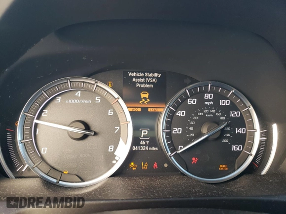 2020 Acura TLX with VIN 19UUB1F39LA007645, listed as a Copart auction lot 73798093 with 41,324 mi miles. Bid and sale history available at carsss.com. Image 9.