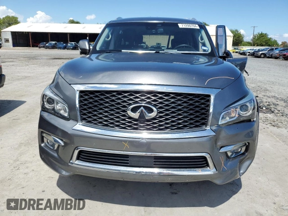 2017 Infiniti QX80 with VIN JN8AZ2NF5H9642681, listed as a Copart auction lot 71200704 with 132,250 mi miles and Salvage Title. Bid and sale history available at carsss.com. Image 5.