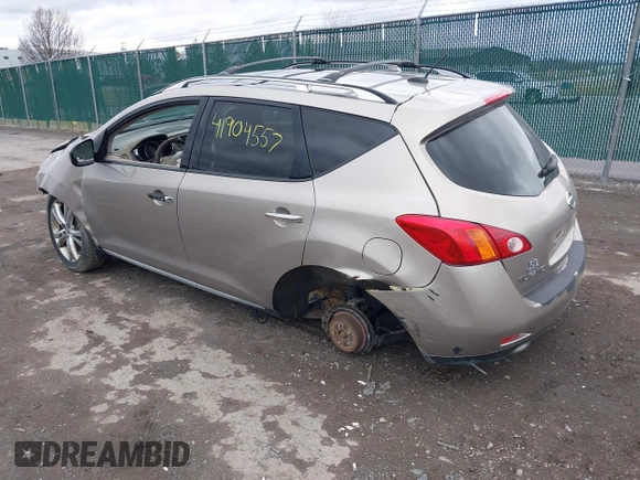 2009 Nissan Murano S with VIN JN8AZ18W89W111337, listed as a IAAI auction lot 41904557 with 194,264 mi miles. Bid and sale history available at carsss.com. Image 3.