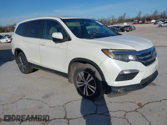 2016 Honda Pilot EX-L with VIN 5FNYF5H5XGB016152, listed as a IAAI auction lot 41820023 with 210,474 mi miles and . Bid and sale history available at DreamBid. Image 1.