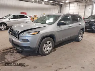 2015 Jeep Cherokee Sport with VIN 1C4PJMAB8FW594202, listed as a IAAI auction lot 40920153 with 235,933 mi miles. Bid and sale history available at carsss.com. Image 17.
