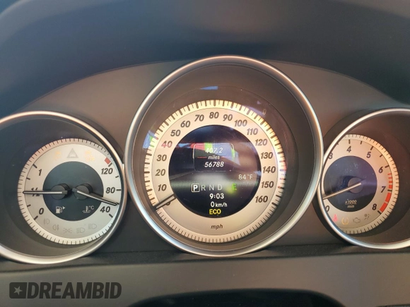 2013 Mercedes-Benz C 350 Sport with VIN WDDGF5HBXDA851812, listed as a Copart auction lot 72646034 with 56,788 mi miles and Salvage Title. Bid and sale history available at DreamBid. Image 9.