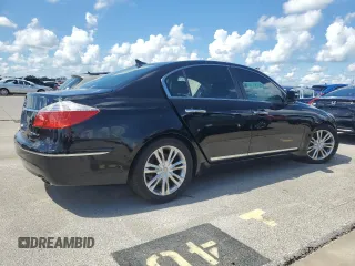 2009 Hyundai Genesis with VIN KMHGC46F89U032611, listed as a Copart auction lot 73835574 with 0 mi miles and Salvage Title. Bid and sale history available at carsss.com. Image 3.