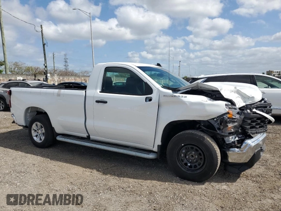 2024 Chevrolet Silverado 1500 Work Truck with VIN 3GCNAAED8RG394392, listed as a Copart auction lot 53158815 with 0 mi miles and Clean Title. Bid and sale history available at carsss.com. Image 4.