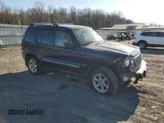 2007 Jeep Liberty Limited with VIN 1J4GL58K47W648130, listed as a Copart auction lot 48607455 with 167,853 mi miles and Salvage Title. Bid and sale history available at DreamBid. Image 4.