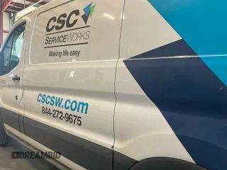 2019 Ford Transit with VIN 1FTYE1YMXKKB31896, listed as a IAAI auction lot 42043853 with 154,867 mi miles. Bid and sale history available at carsss.com. Image 1.