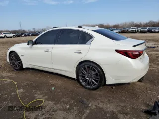 2018 Infiniti Q50 Red Sport 400 with VIN JN1FV7AR2JM480539, listed as a Copart auction lot 49141695 with 81,523 mi miles and Salvage Title. Bid and sale history available at DreamBid. Image 2.
