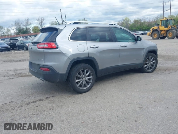 2015 Jeep Cherokee Limited with VIN 1C4PJMDS4FW650454, listed as a IAAI auction lot 42044380 with 123,837 mi miles. Bid and sale history available at carsss.com. Image 4.