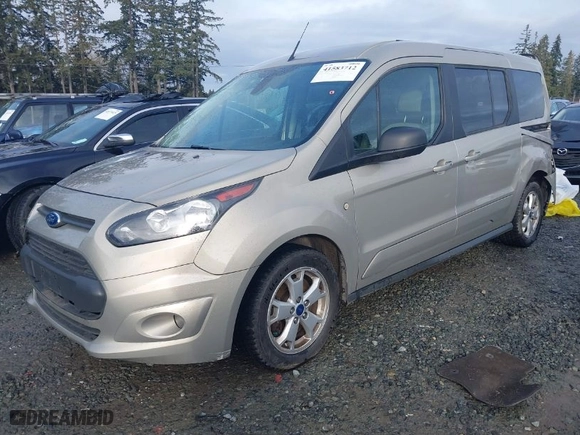 2015 Ford Transit Connect Wagon XLT with VIN NM0GE9F70F1196143, listed as a IAAI auction lot 41583712 with 112,722 mi miles. Bid and sale history available at carsss.com. Image 2.