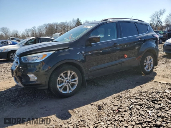 2017 Ford Escape SE with VIN 1FMCU9GD2HUD63690, listed as a Copart auction lot 47645275 with 66,735 mi miles and Salvage Title. Bid and sale history available at carsss.com. Image 1.