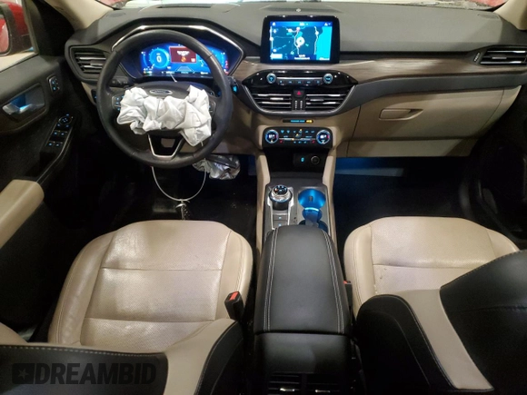 2020 Ford Escape Titanium with VIN 1FMCU9J97LUA00654, listed as a Copart auction lot 83695954 with 44,974 mi miles and Salvage title. Bid and sale history available at DreamBid. Image 8.