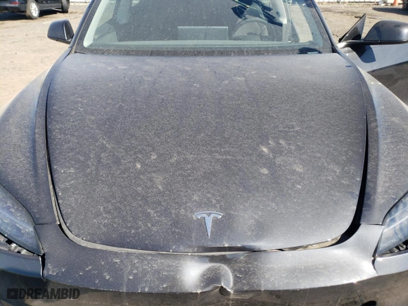2024 Tesla Model 3 Long Range with VIN 5YJ3E1EBXRF811947, listed as a Copart auction lot 45798205 with 0 mi miles and Salvage Title. Bid and sale history available at carsss.com. Image 12.