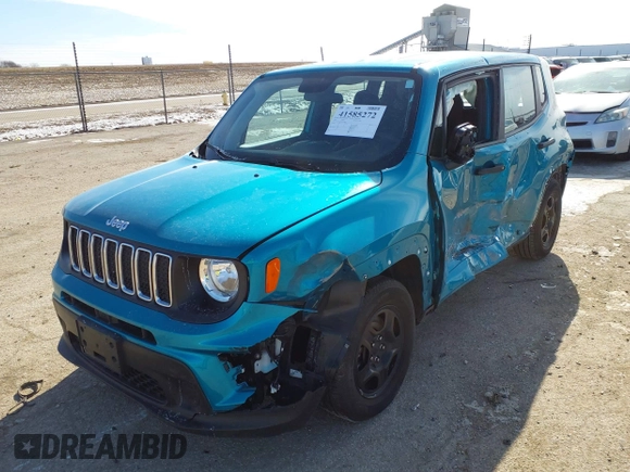 2020 Jeep Renegade Sport with VIN ZACNJAAB1LPL35899, listed as a IAAI auction lot 41585272 with 17,860 mi miles and . Bid and sale history available at carsss.com. Image 18.