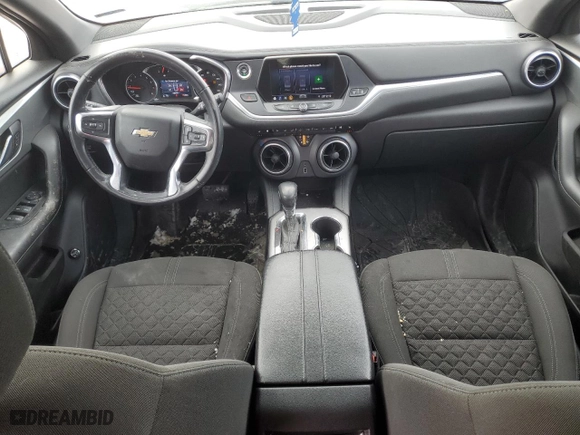 2019 Chevrolet Blazer with VIN 3GNKBCRS2KS697859, listed as a Copart auction lot 42671545 with 130,279 mi miles and Salvage Title. Bid and sale history available at carsss.com. Image 8.