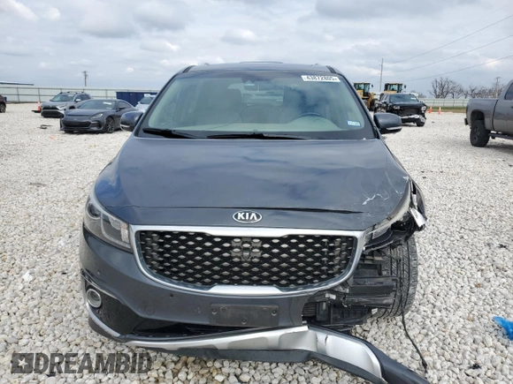 2017 Kia Sedona SX-L with VIN KNDME5C15H6343903, listed as a Copart auction lot 43872805 with 62,505 mi miles and Salvage Title. Bid and sale history available at carsss.com. Image 5.