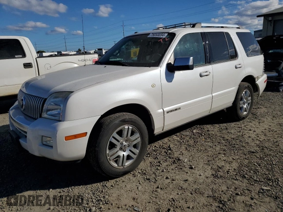 2010 Mercury Mountaineer Premier with VIN 4M2EN4JE4AUJ06304, listed as a Copart auction lot 75058694 with 83,883 mi miles and Salvage Title. Bid and sale history available at carsss.com. Image 1.