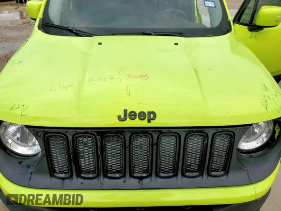 2017 Jeep Renegade Latitude с VIN ZACCJABB3HPF90893, выставлен на аукционе Copart как лот 58820295 с пробегом 59 678 миль миль и Списание • Salvage title. История ставок и продаж доступна на DreamBid. Изображение 12.