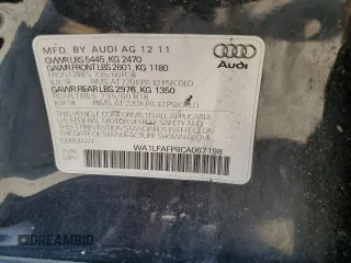 2012 Audi Q5 Premium Plus с VIN WA1LFAFP8CA067198, выставлен на аукционе Copart как лот 60727285 с пробегом 103 099 миль миль и Чистый • Clean title. История ставок и продаж доступна на DreamBid. Изображение 13.