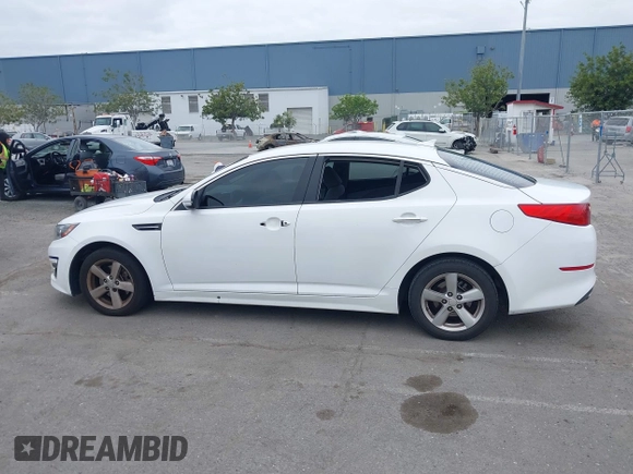 2015 Kia Optima LX with VIN KNAGM4A74F5662579, listed as a IAAI auction lot 42127251 with 144,138 mi miles and . Bid and sale history available at carsss.com. Image 13.