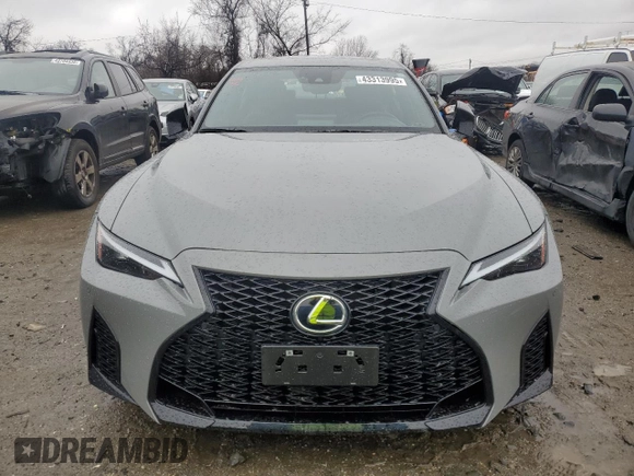 2024 Lexus IS 350 F Sport with VIN JTHGZ1E20R5037472, listed as a Copart auction lot 43313995 with 4,094 mi miles and Salvage title. Bid and sale history available at DreamBid. Image 5.