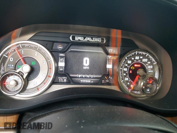 2019 Ram 3500 Longhorn with VIN 3C63R3FL6KG589843, listed as a Copart auction lot 78272524 with 117,066 mi miles and Clean Title. Bid and sale history available at carsss.com. Image 9.