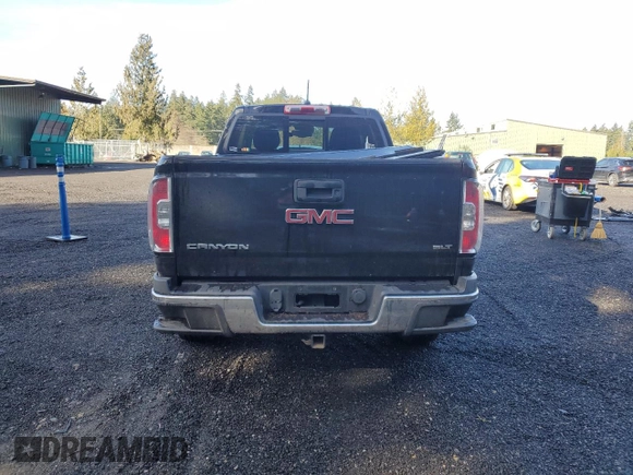 2015 GMC Canyon 4WD SLT with VIN 1GTG6CE37F1270301, listed as a Copart auction lot 47665365 with 135,300 mi miles and Salvage Title. Bid and sale history available at carsss.com. Image 6.