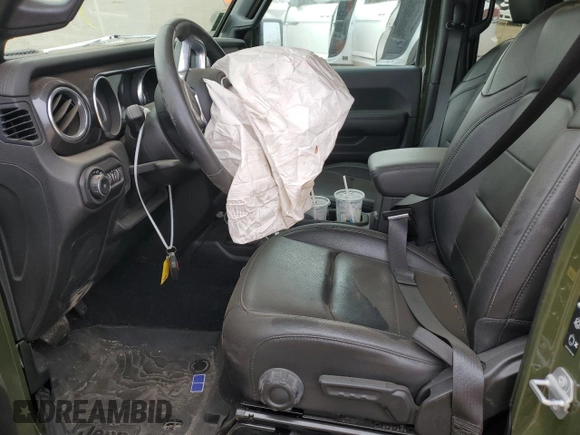 2021 Jeep Wrangler Unlimited Sahara Altitude с VIN 1C4HJXEN3MW668178, выставлен на аукционе Copart как лот 53570985 с пробегом Не указан миль и Списание • Salvage title. История ставок и продаж доступна на DreamBid. Изображение 7.
