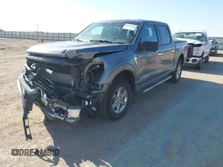 2024 Ford F-150 XLT with VIN 1FTFW3LD9RFA71927, listed as a IAAI auction lot 42050486 with 44,137 mi miles. Bid and sale history available at carsss.com. Image 2.