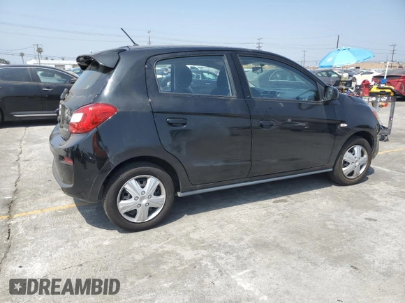 2018 Mitsubishi Mirage ES z VIN ML32A3HJ9JH010438, wystawiony jako Copart lot #58445285 z przebiegiem 53 891 mil mil oraz Szkoda całkowita • Salvage title. Historia ofert i sprzedaży dostępna na DreamBid. Obrazek 3.