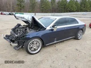 2018 Genesis G90 Premium with VIN KMHG34JA3JU047470, listed as a Copart auction lot 44661694 with Not Provided miles and . Bid and sale history available at carsss.com. Image 1.