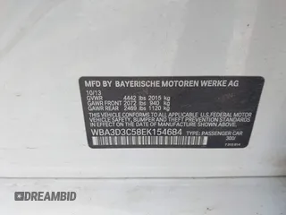 2014 BMW 3 Series 328d with VIN WBA3D3C58EK154684, listed as a IAAI auction lot 42586949 with 125,351 mi miles and . Bid and sale history available at DreamBid. Image 9.