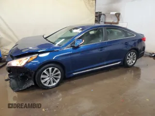 2016 Hyundai Sonata Sport with VIN 5NPE34AFXGH295077, listed as a Copart auction lot 44036075 with 90,396 mi miles and Clean Title. Bid and sale history available at carsss.com. Image 1.