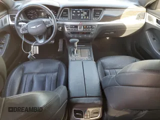 2019 Genesis G80 3.8L with VIN KMHGN4JE9KU299822, listed as a Copart auction lot 48251655 with 77,154 mi miles and Salvage title. Bid and sale history available at DreamBid. Image 8.