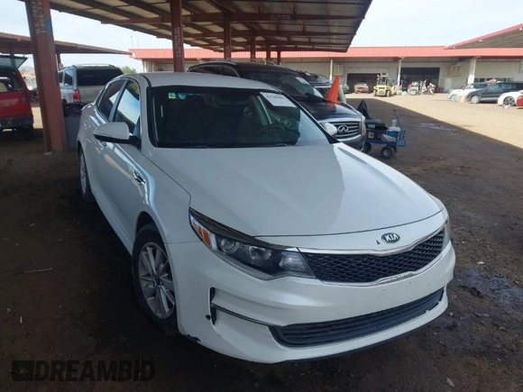 2016 Kia Optima LX z VIN 5XXGT4L31GG049316, wystawiony jako IAAI lot #41786981 z przebiegiem 148 345 mil mil oraz . Historia ofert i sprzedaży dostępna na DreamBid. Obrazek 1.