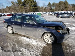 2005 BMW 5 Series 545i with VIN WBANB33515CN64428, listed as a Copart auction lot 46235655 with 177,925 mi miles and Clean Title. Bid and sale history available at carsss.com. Image 4.