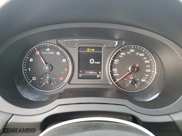 2017 Audi Q3 Premium Plus with VIN WA1JCCFS6HR001712, listed as a Copart auction lot 49235865 with 17,383 mi miles and Salvage Title. Bid and sale history available at carsss.com. Image 9.